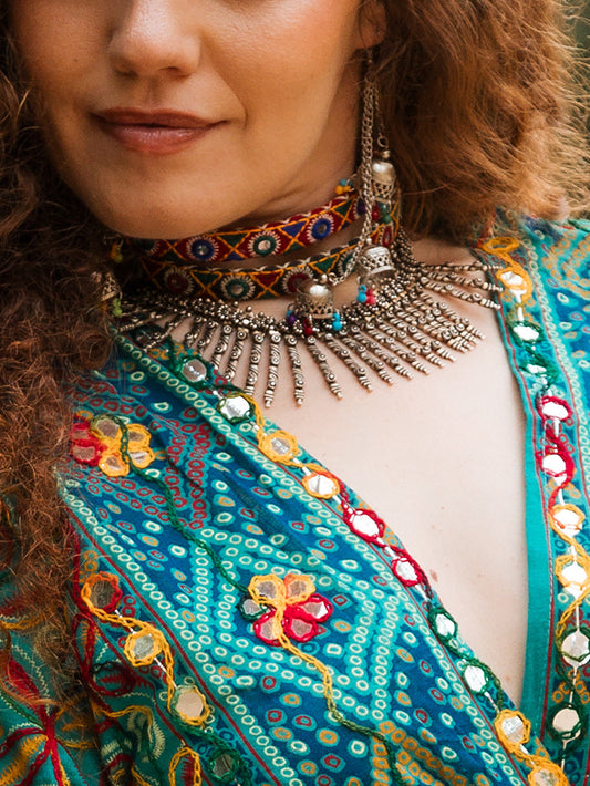 Pendiente Zabara multicolor