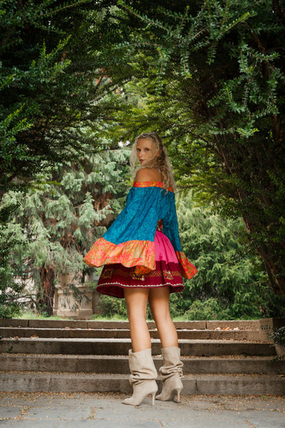 Blusa Maddhi Bell Saree