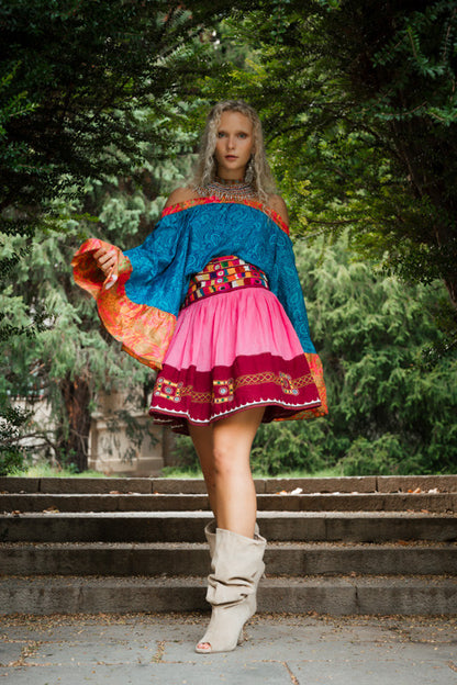 Blusa Maddhi Bell Saree