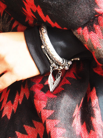 Pulsera rígida abalorios