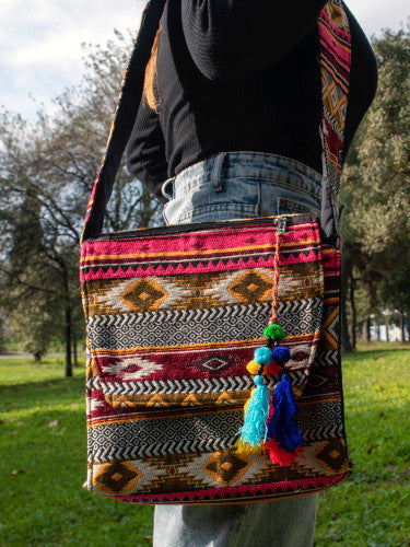 Bolso Tribal con abalorio