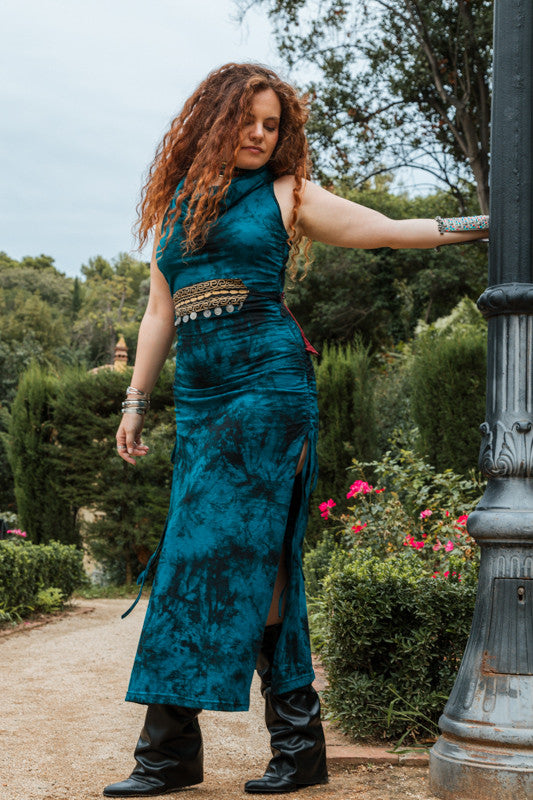 Vestido Visha neck Tie-dye