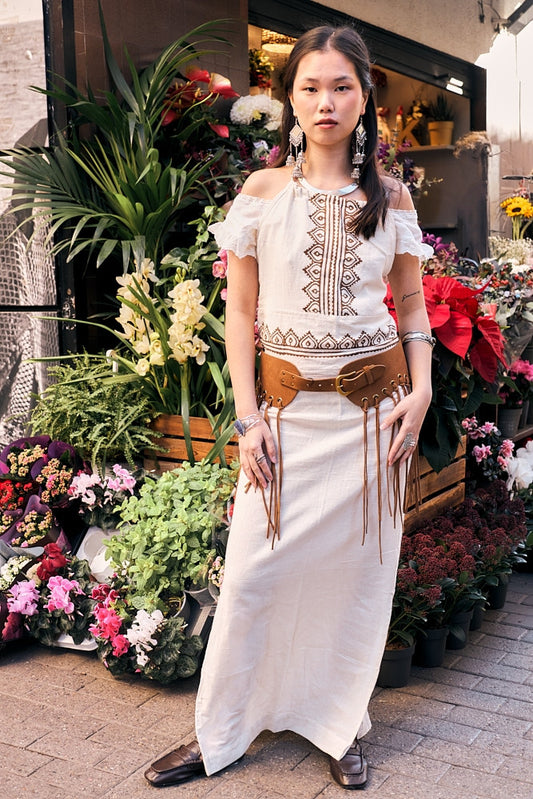 Vestido Ika Block Print