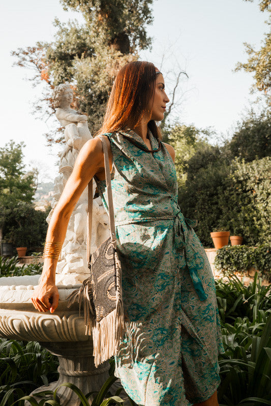 Vestido kimono Saree Sunjuk corto