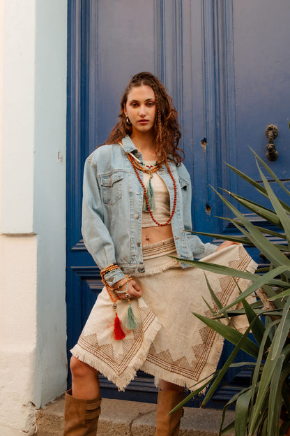 Top camiseta Block print Trenz