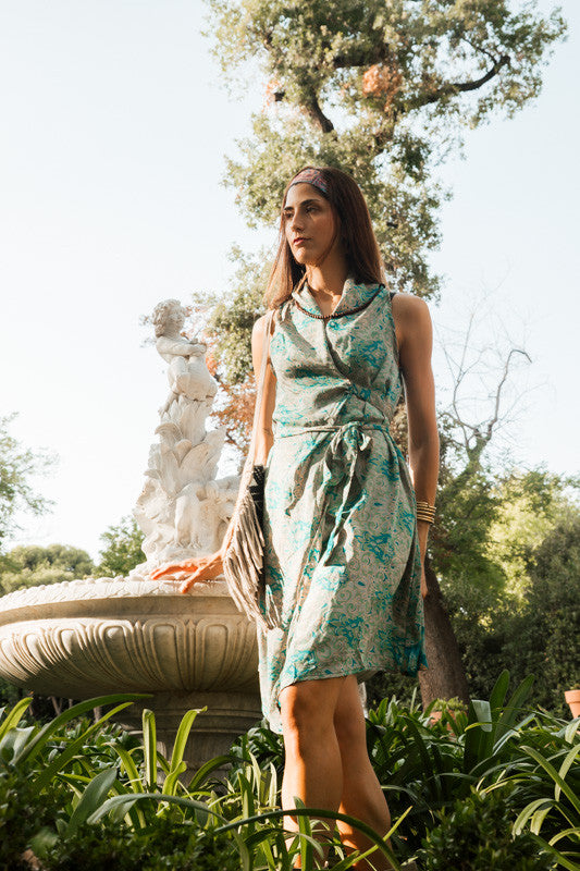 Vestido kimono Saree Sunjuk corto