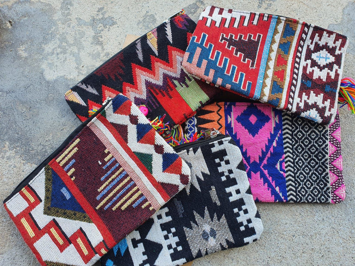 Pack x 5 Monedero Tribal 13x18 cm