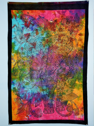 Tapiz Deidad Tie-dye 80x110 cm