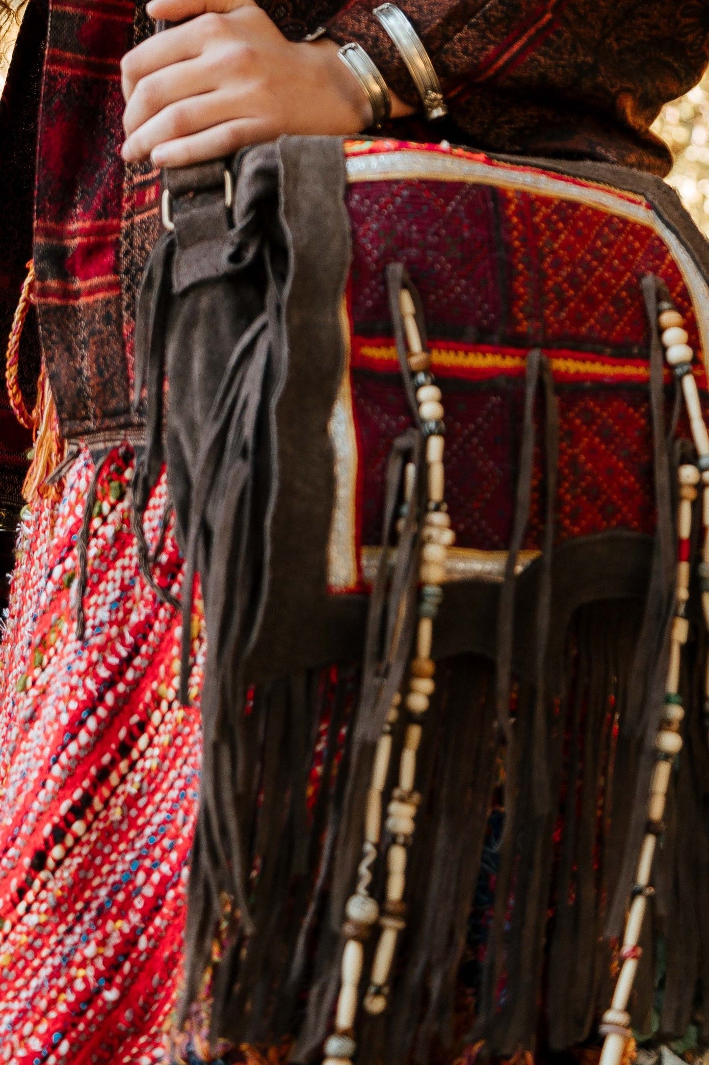 Bolso camelot piel con banjara