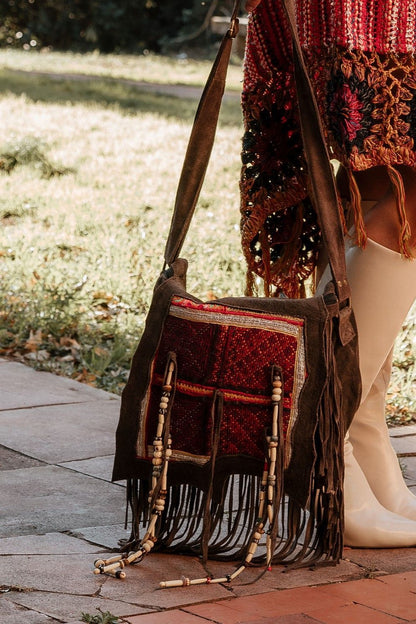 Bolso camelot piel con banjara