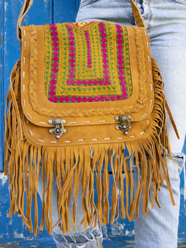 Bolso camelot piel con banjara