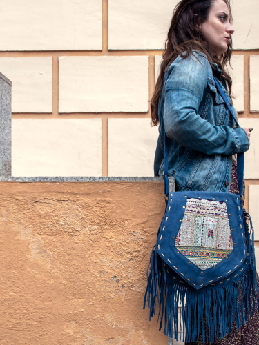 Bolso camelot piel con banjara
