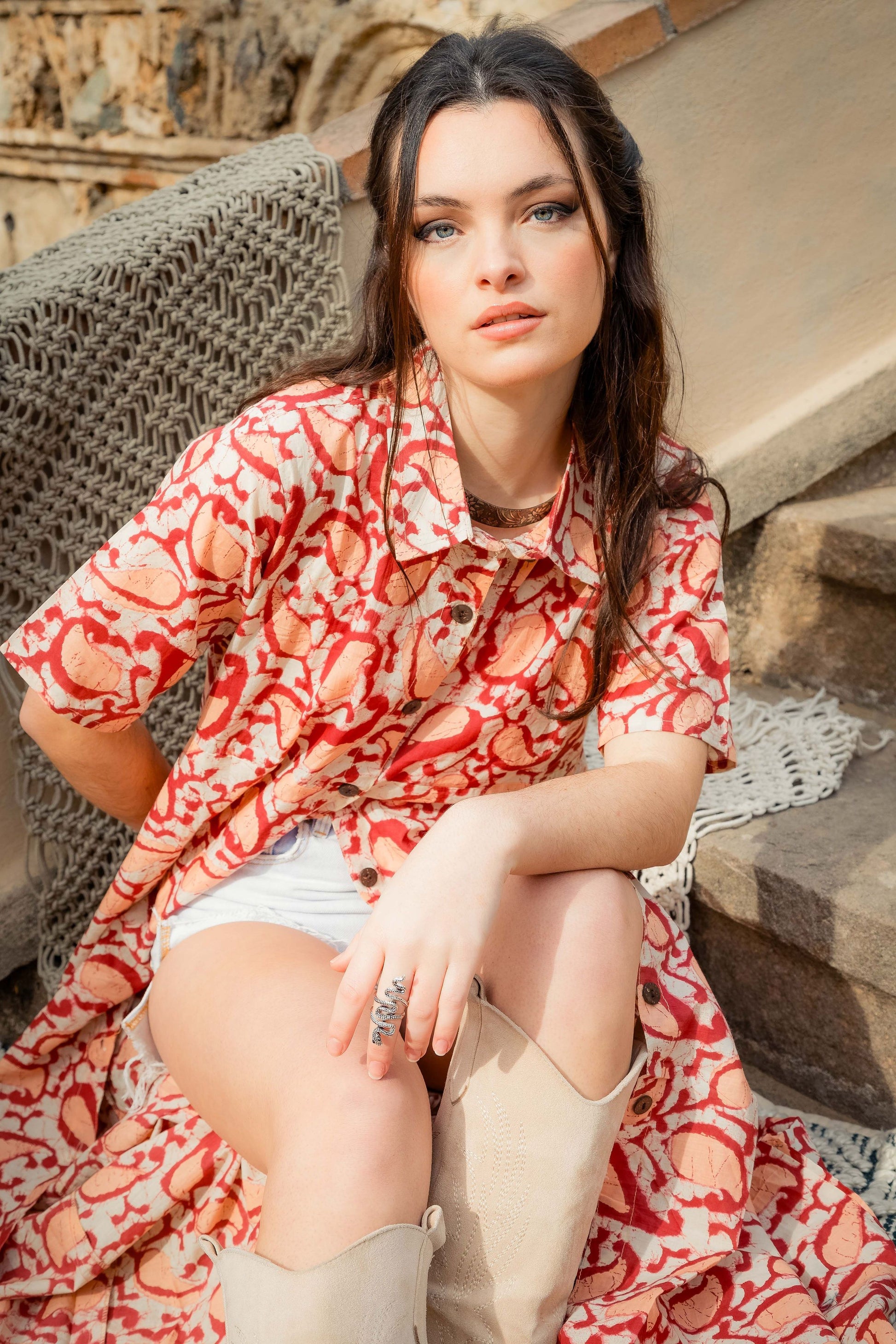 Vestido camisero Bagru