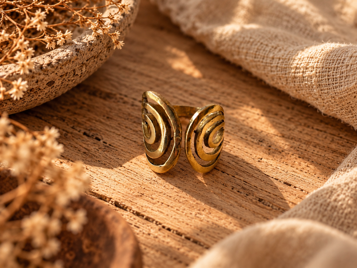 Anillo Round dorado