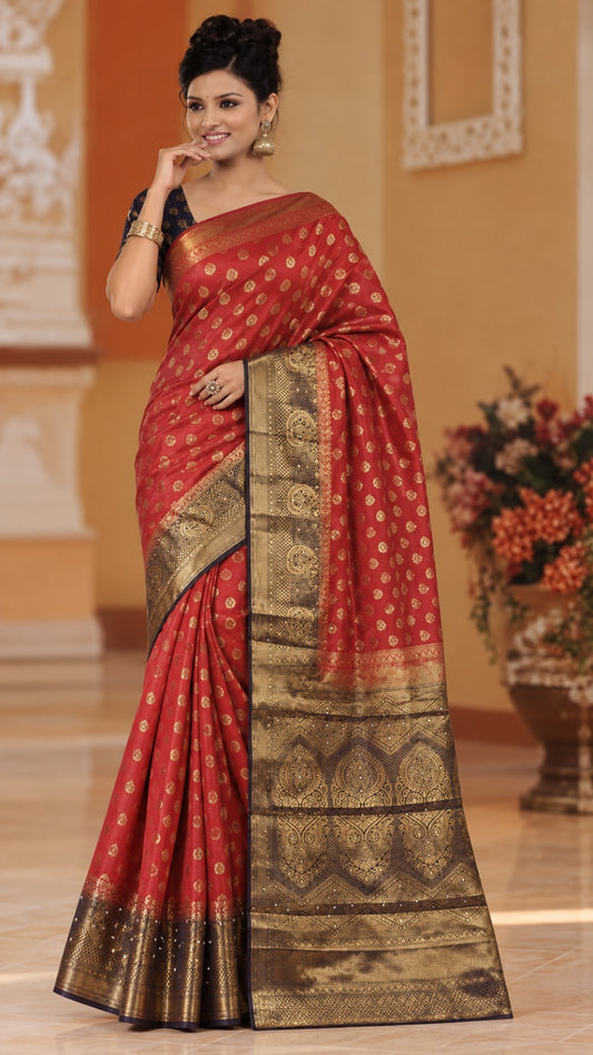 Sari mujer 50% seda, hecho a mano en la India