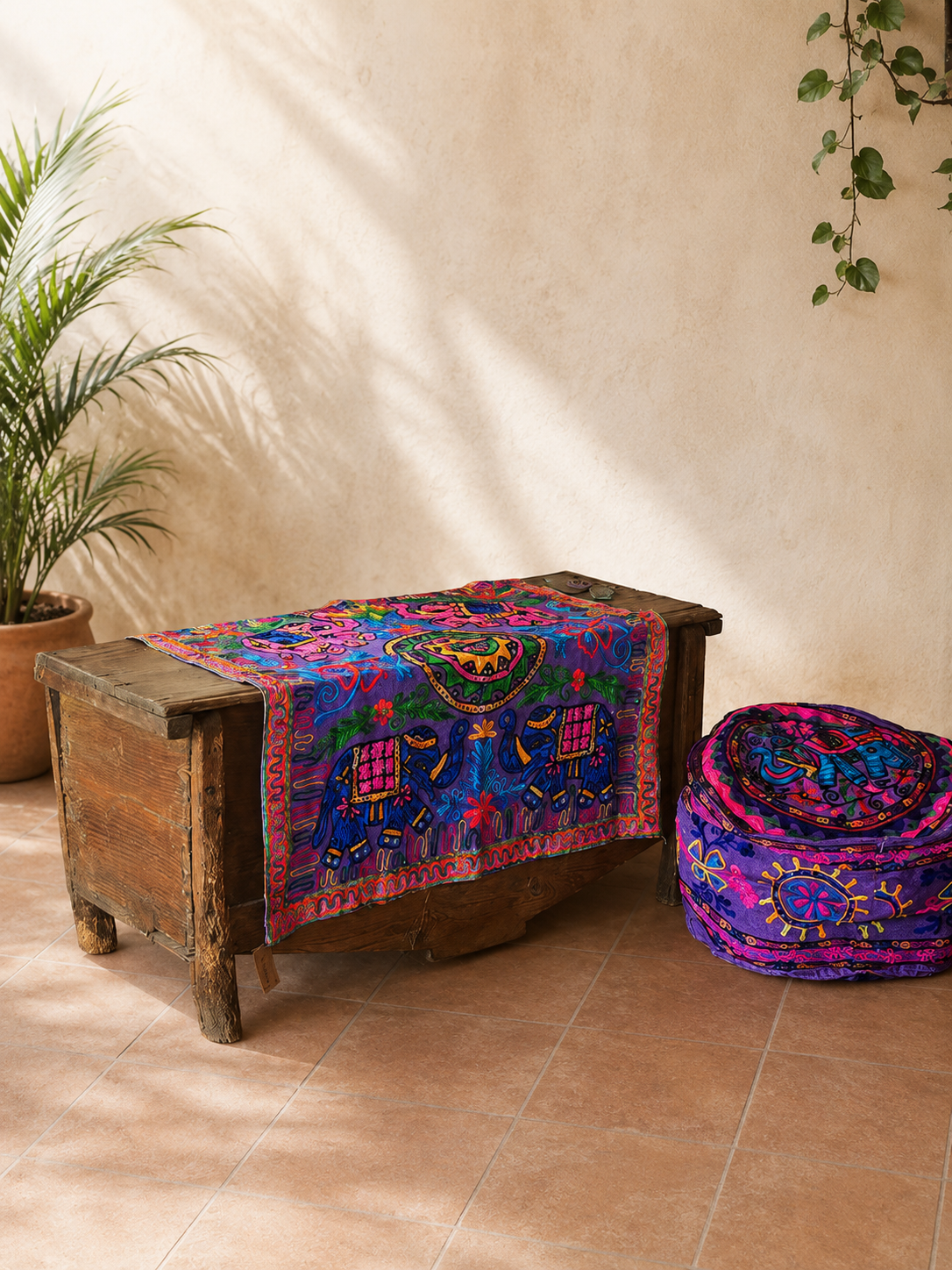 Tapiz Gora 90x90 Elefante, detalle 5