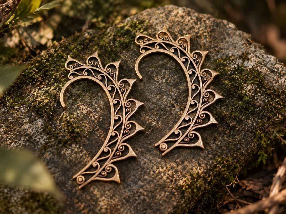 Earcuff Chidiya dorado