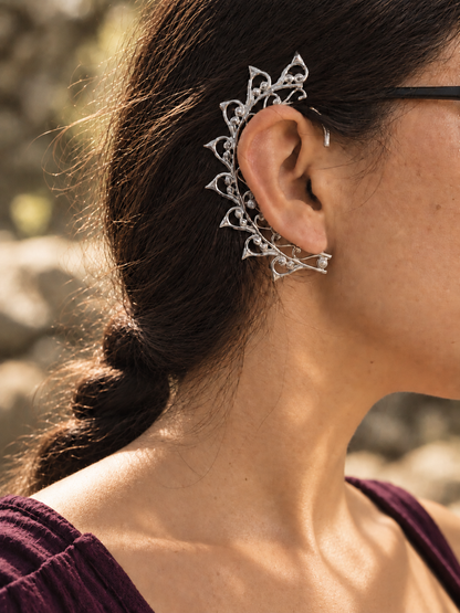 Earcuff Chidiya plateado