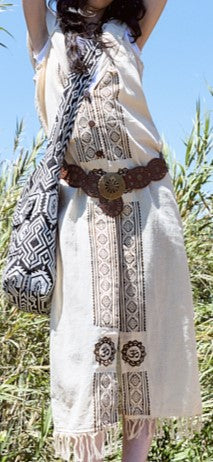 Chaleco Hood Block Print Chakras