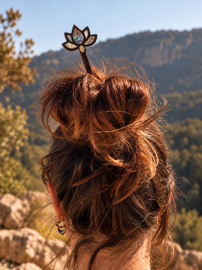 Hair stick Nácar Mix
