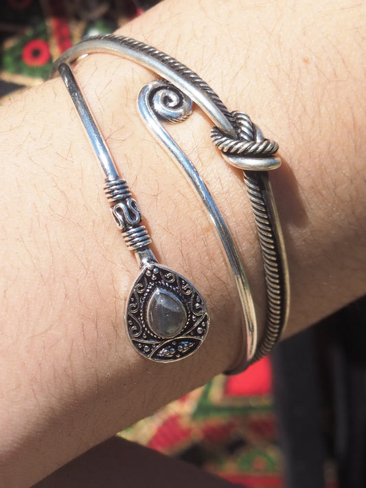 Brazalete Minepe mixt plateado