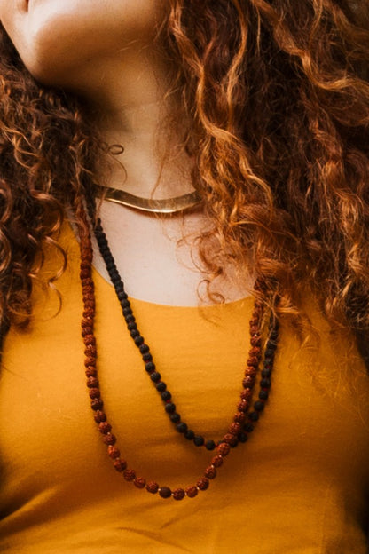 Mala semilla Rudraksha 6mm