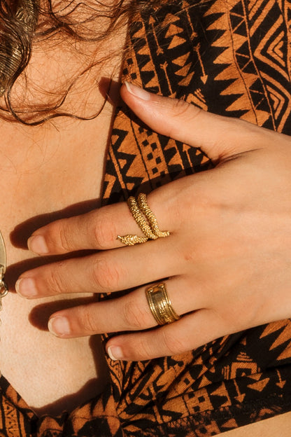 Anillo snake ank dorado