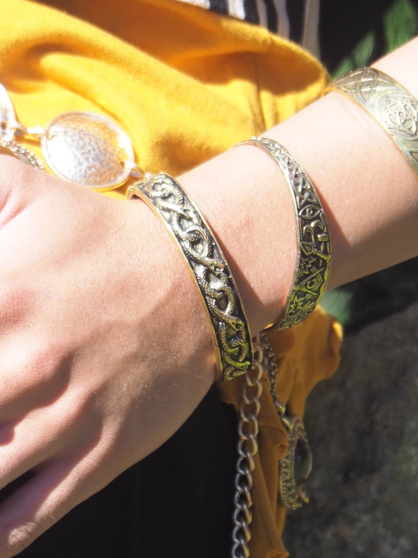 Brazalete goldsnake Dorado