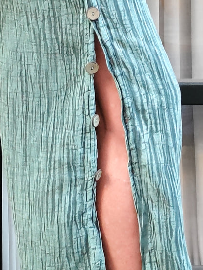 Pantalón basic botón lateral