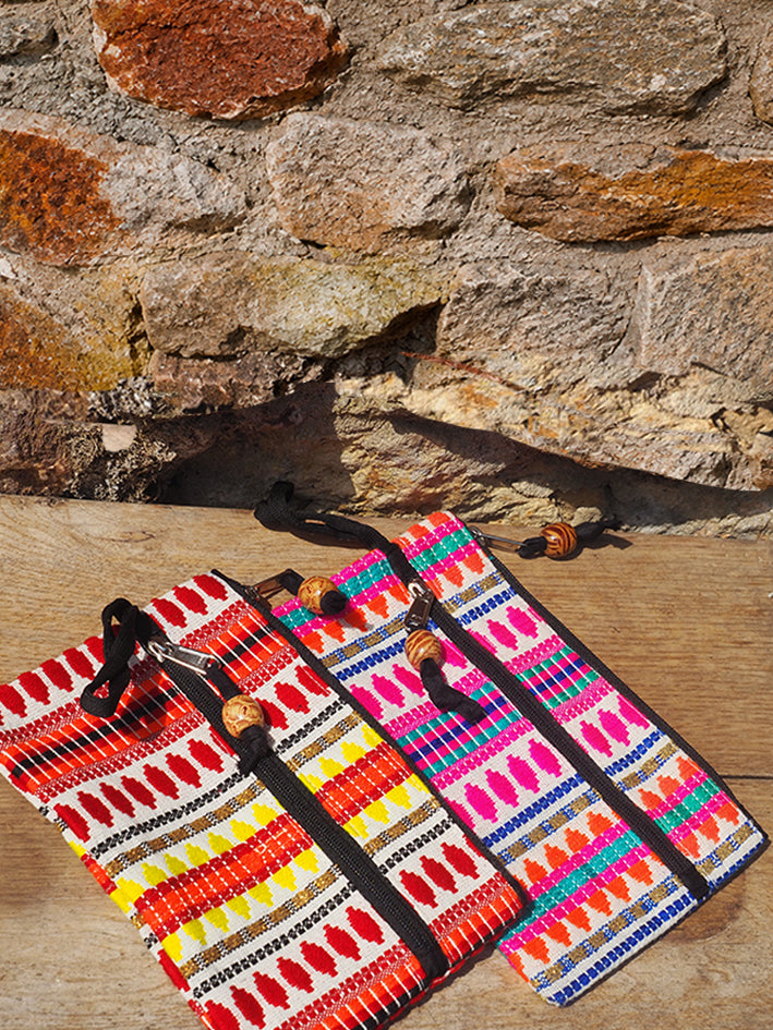 Pack x 5 Monedero Hatjai 2 cremalleras 15x20 cm