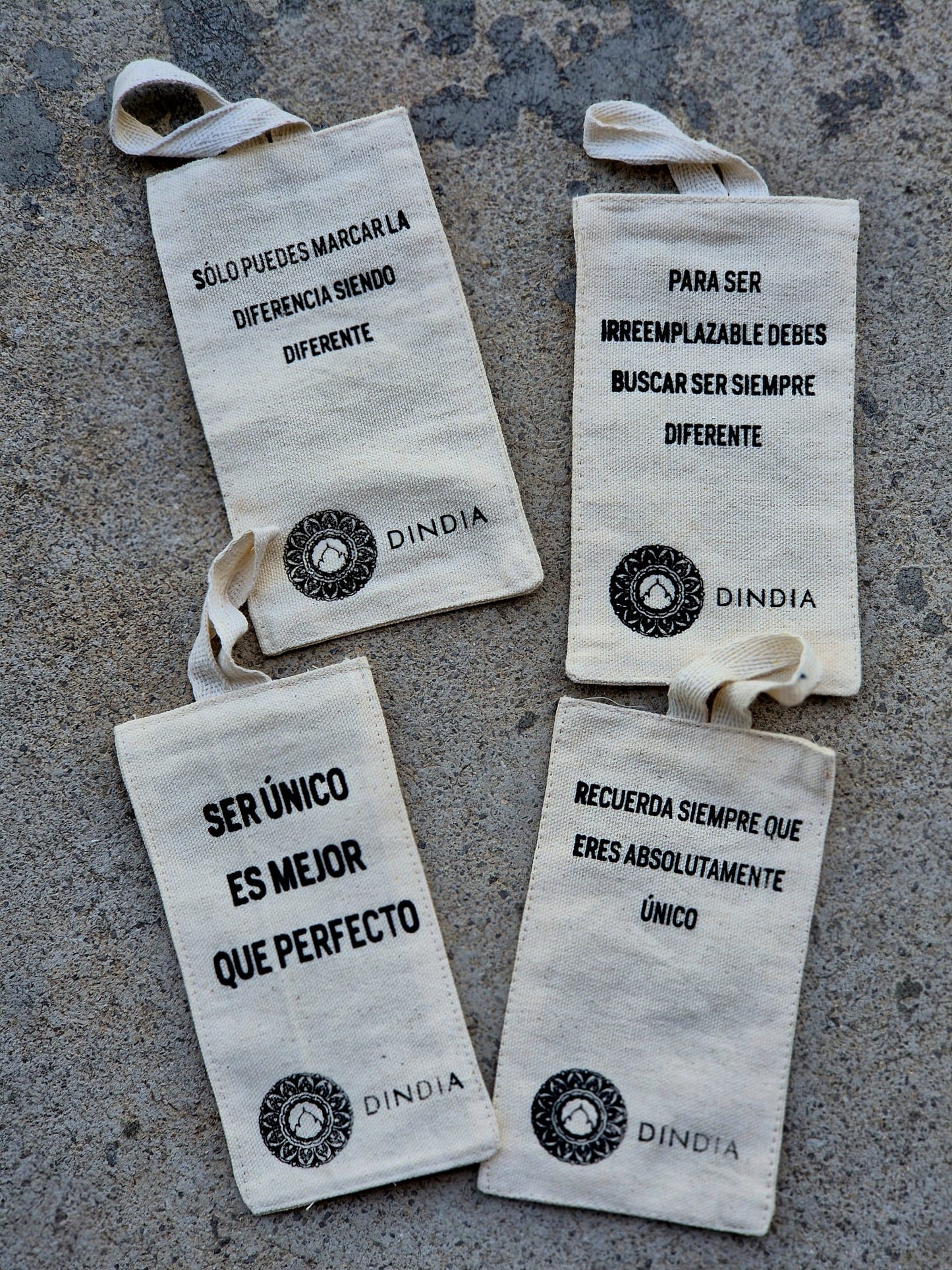 Tag perchas tela DINDIA