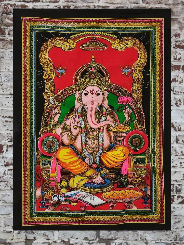 Tapiz dioses Ganesha 60x75 cm