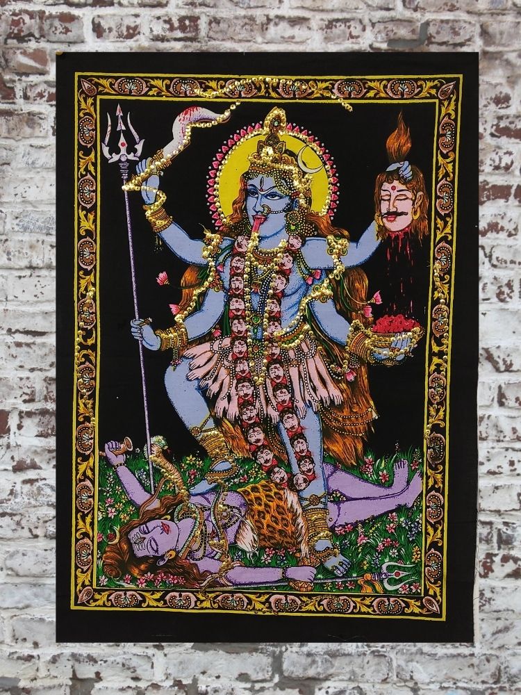 Tapiz dioses Kali 80x110 cm
