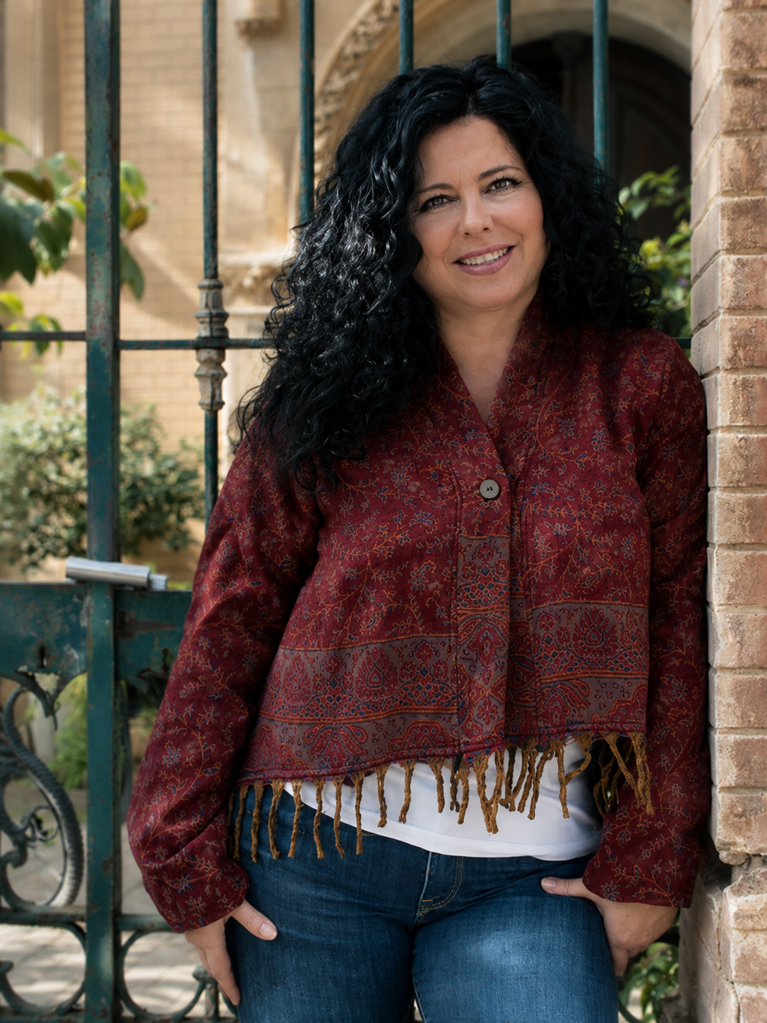 Bolero Fleshawl, hecho a mano en la India