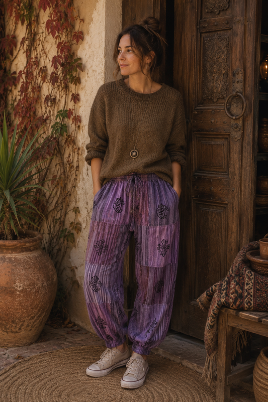 Bombacho Wild cotton nepalí, detalle 2