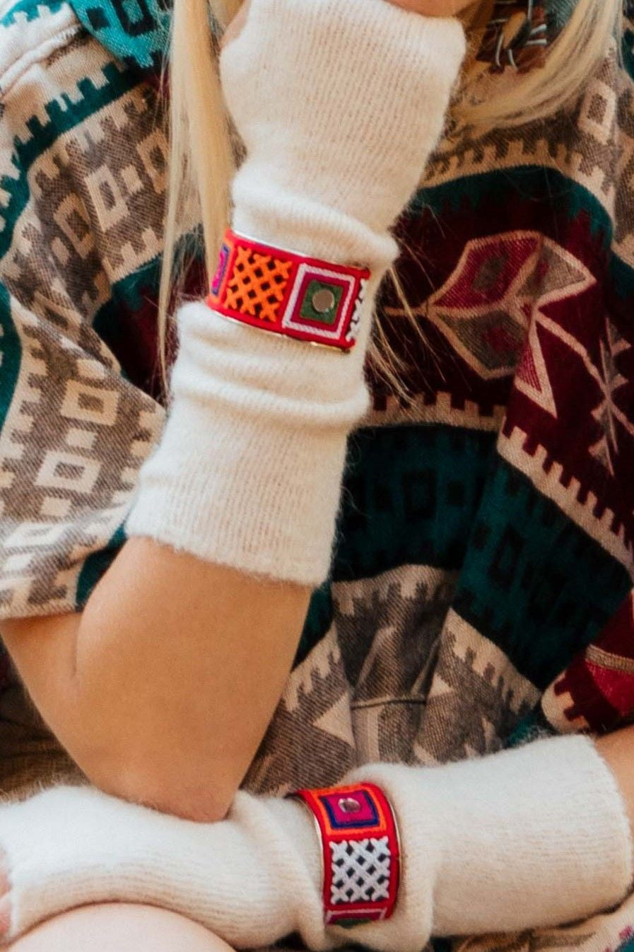 Brazalete Kangan Banjara fino, detalle 2