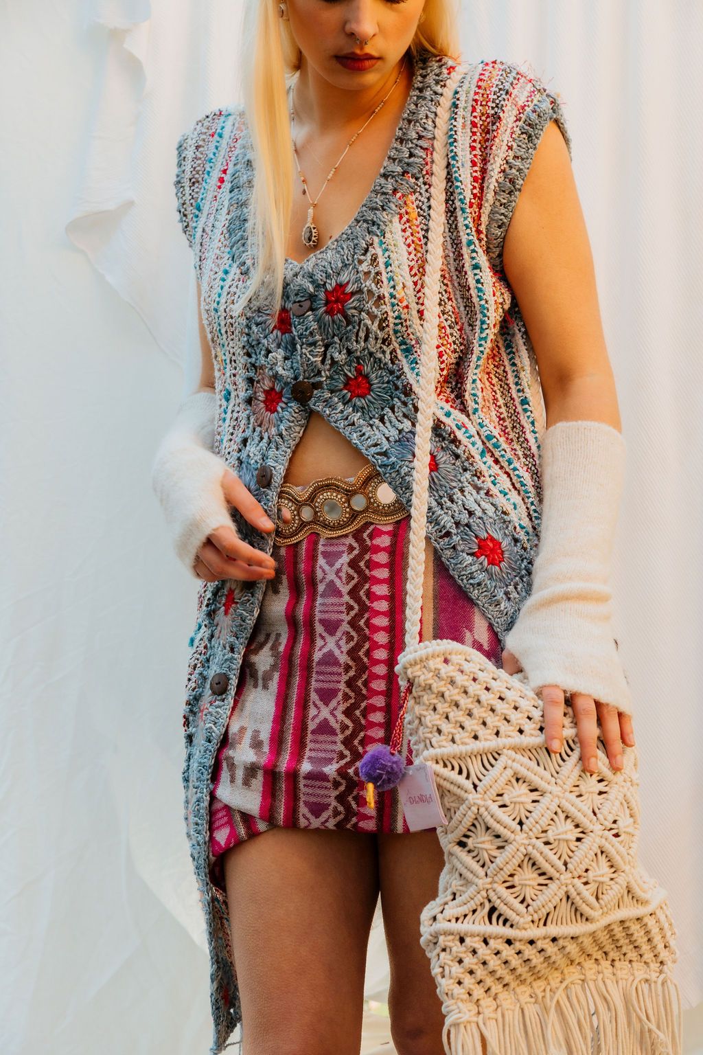 Bufanda Shawl Amplia Tribal
