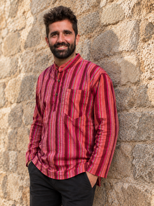 Camisa Rayasl, hecho a mano en la India