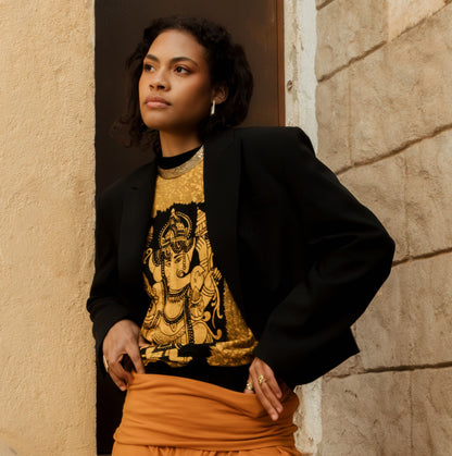 Camiseta Batik con deidades, detalle 2