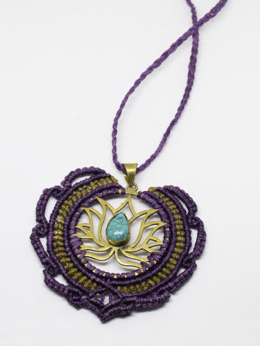 Collar macramé M, detalle 10