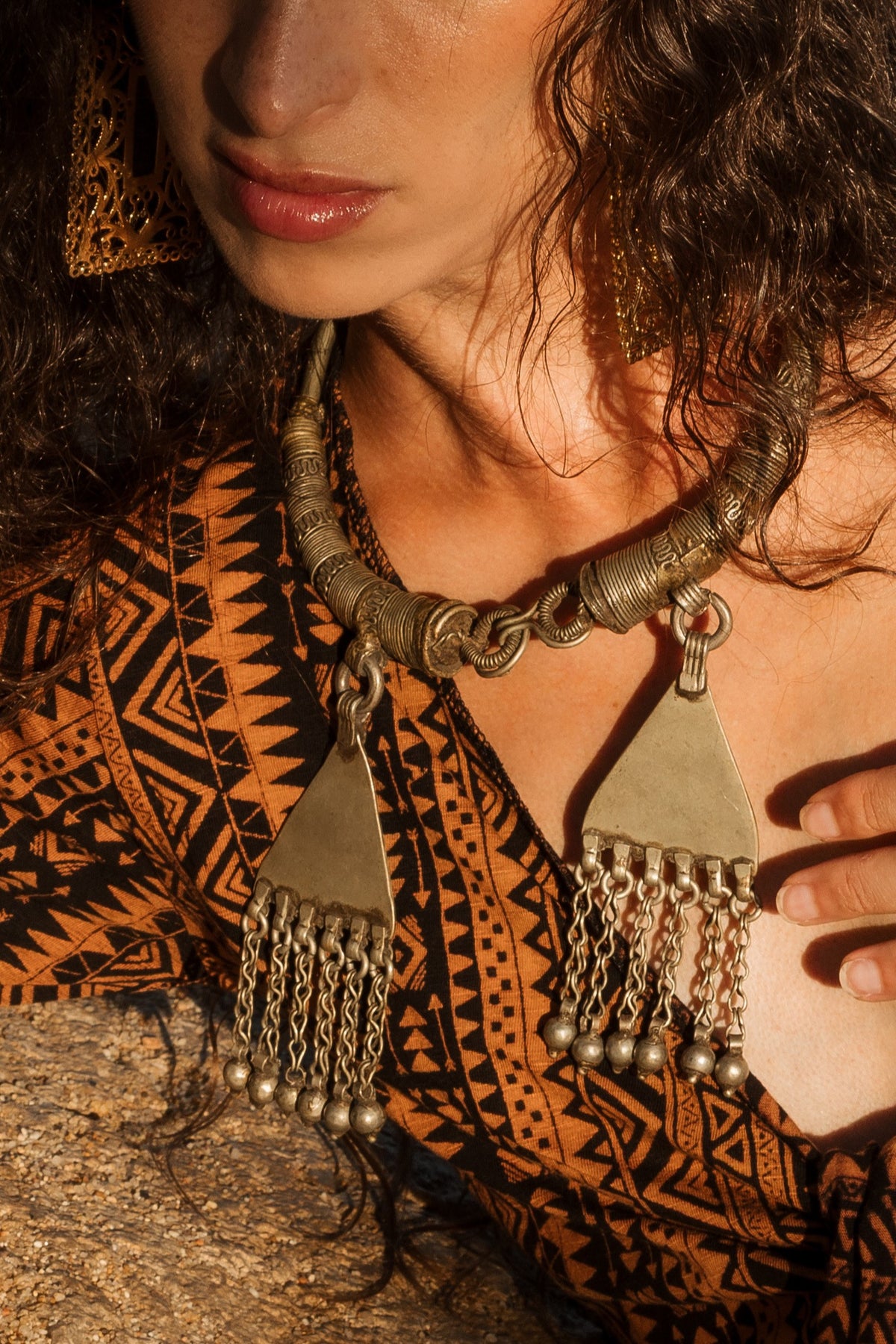 Collar Old Vintage metal, detalle 4