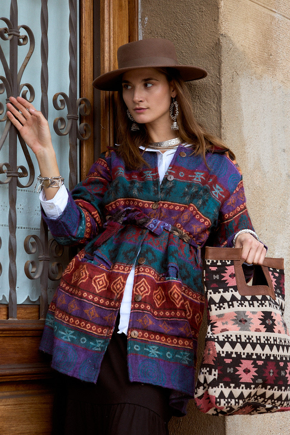 Gabardina Shawli Midi