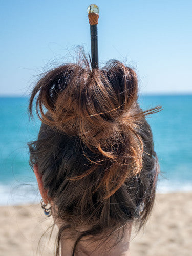 Hair Stick Raiz Mineral, detalle 2