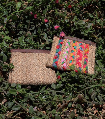 Monedero yute multicolor