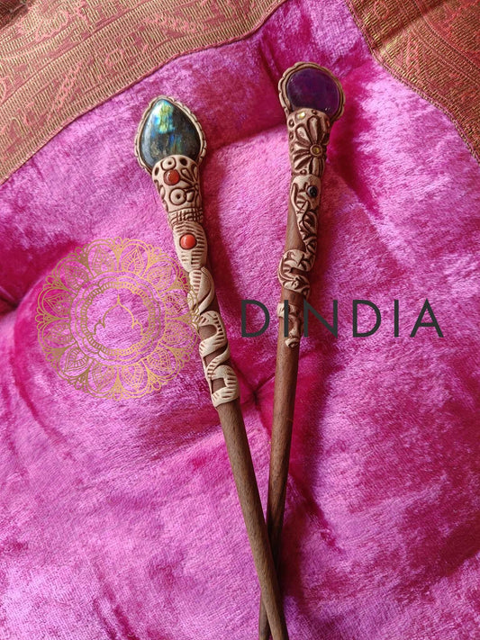 Sajaana Raíz Hair Stick Aguja
