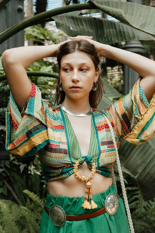 Loop Gaanth Saree, hecho a mano en la India