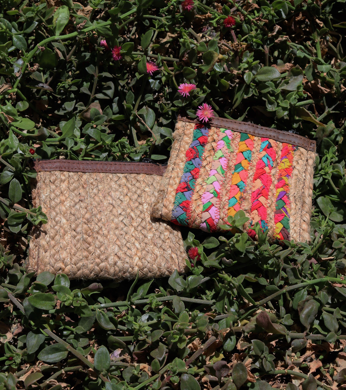 Monedero yute multicolor