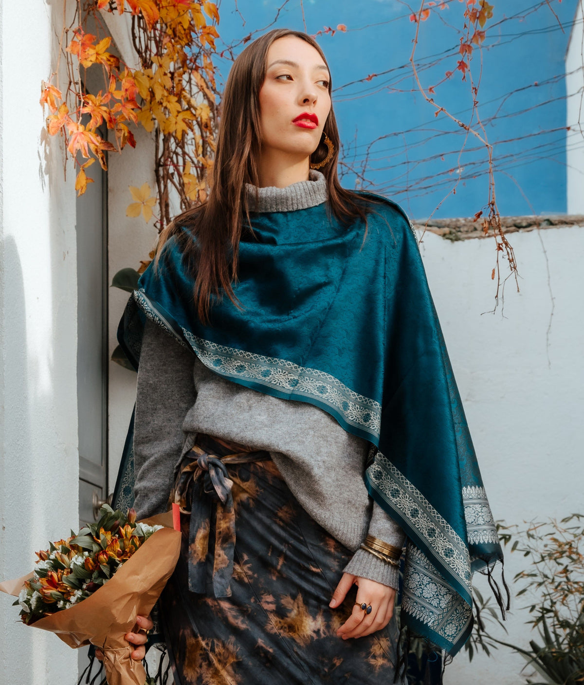 Pack x 5 Foulard hilo de seda, detalle 4