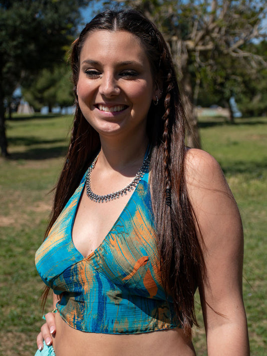 Top Triambé saree, detalle 2