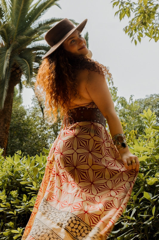 Vestido Kerha Bagru, hecho a mano en la India